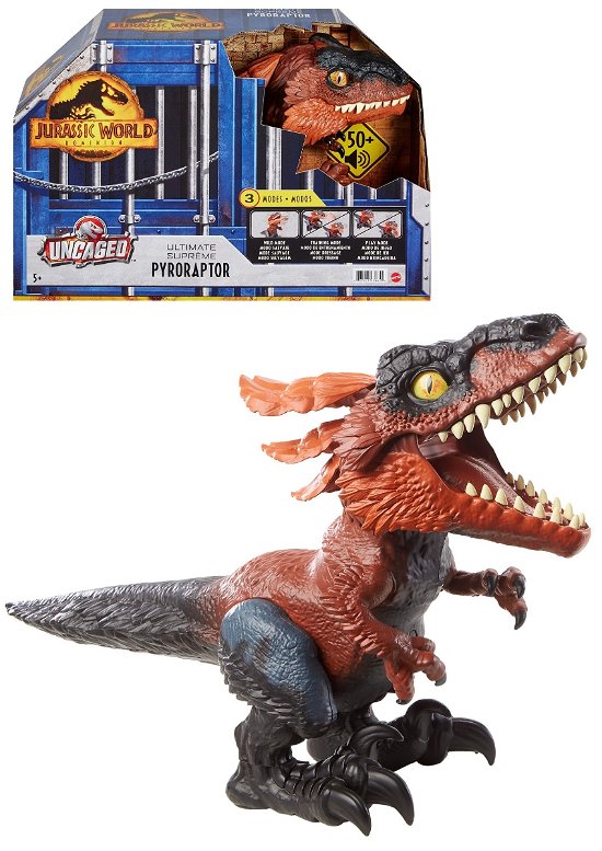 Jurassic World - Electronic Uncaged Ultimate Fire Dino (gwd70) - Jurassic World - Merchandise -  - 0887961938654 - August 11, 2022