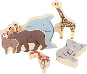 Small Foot - Houten Letter en Vormenpuzzel Dieren 26st. - Small Foot - Koopwaar - - 4020972124654 - 15 augustus 2024