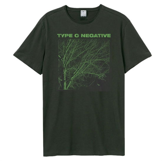 Type O Negative Green Tree Amplified Vintage Charcoal Medium T Shirt - Type O Negative - Produtos - AMPLIFIED - 5054488869654 - 