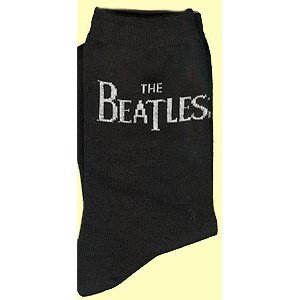 Cover for The Beatles · The Beatles Ladies Ankle Socks: Drop T Logo Horizontal (UK Size 4 - 7) (TØJ) [Black - Ladies edition]