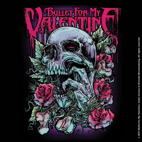 Bullet For My Valentine Single Cork Coaster: Skull Red Eyes - Bullet For My Valentine - Merchandise - ROFF - 5055295370654 - June 17, 2015