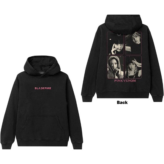 Cover for BlackPink · BlackPink Unisex Pullover Hoodie: Pink Venom Group Photo (Back Print) (Hoodie) [size S]