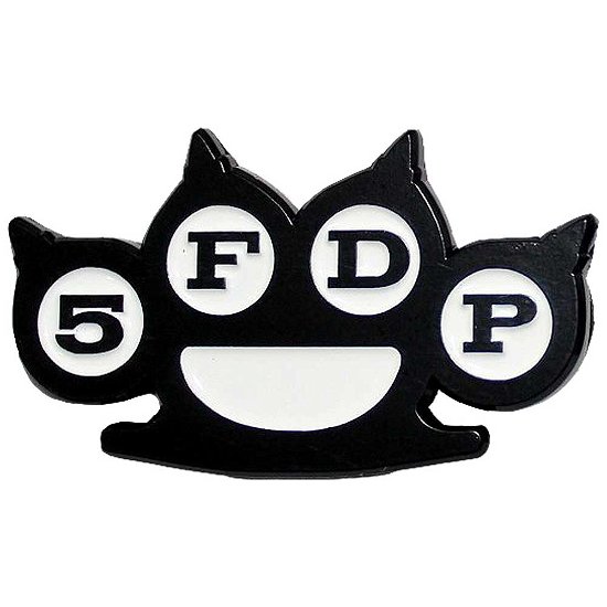 Five Finger Death Punch  Pin Badge: Knuckles B&W - Five Finger Death Punch - Merchandise -  - 5056737235654 - 