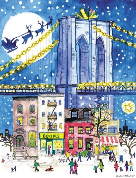 Michael Storrings Brooklyn Bridge Holiday Embellished Notecards - Galison - Bøger - Galison - 9780735341654 - 16. september 2014