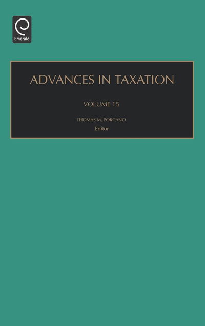 Cover for Porcano · Advances in Taxation - Advances in Taxation (Hardcover Book) (2003)
