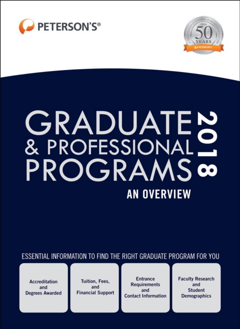 Cover for Peterson's · Graduate &amp; Professional Programs: An Overview 2018 (Hardcover Book) (2017)