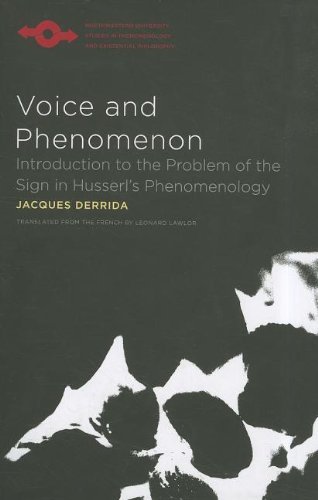 Cover for Jacques Derrida · Voice and Phenomenon: Introduction to the Problem of the Sign in Husserl's Phenomenology - Studies in Phenomenology and Existential Philosophy (Taschenbuch) (2010)