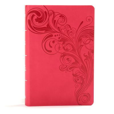 Cover for Holman Bible Staff Holman Bible Staff · KJV Large Print Personal Size Reference Bible, Pink Leathertouch (Læderbog) (2019)