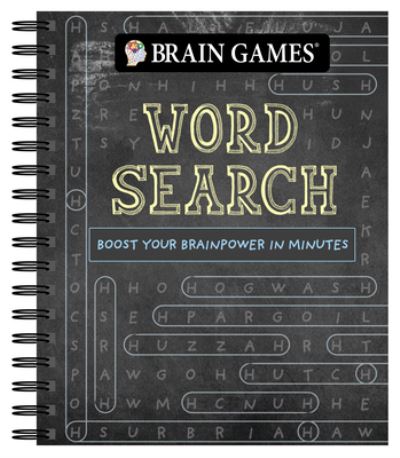 Cover for Publications International Ltd · Brain Games - Word Search Puzzles (Chalkboard #2), 2 (Spiral Book) (2021)