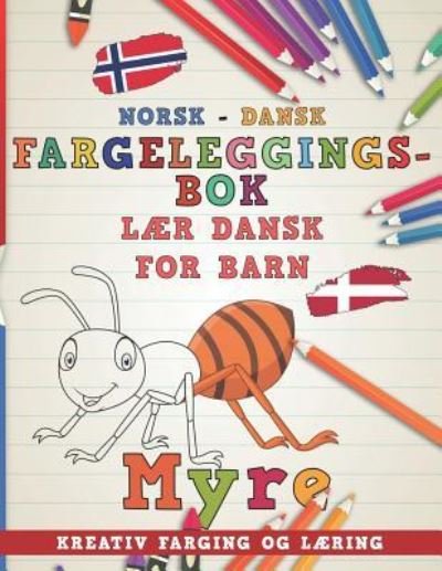Cover for Nerdmediano · Fargeleggingsbok Norsk - Dansk I L (Taschenbuch) (2018)