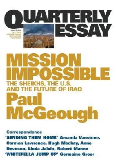 Cover for Paul McGeough · Quarterly Essay QE14 (Paperback Book) (2018)