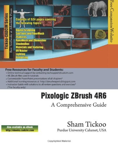 Cover for Cadcim Technologies · Pixologic Zbrush 4r6: a Comprehensive Guide (Pocketbok) (2014)