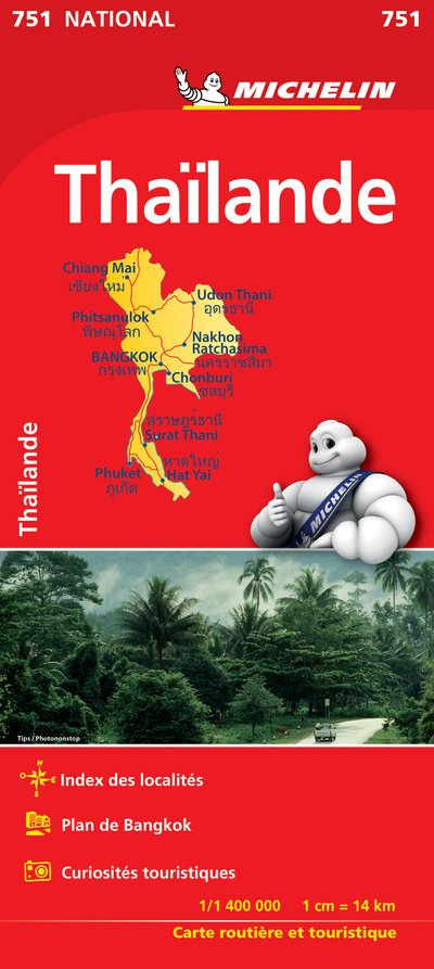 Cover for Michelin · Thailand - Michelin National Map 751: Map (Kort) (2021)