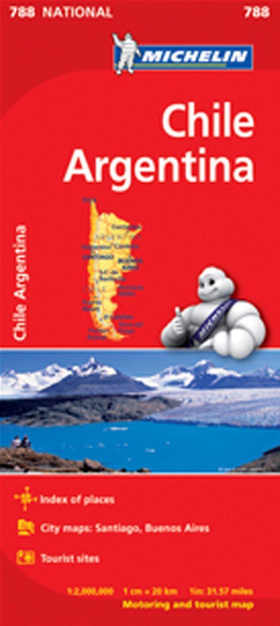 Chile Argentina - Michelin National Map 788: Map - Michelin - Books - Michelin Editions des Voyages - 9782067185654 - January 11, 2013