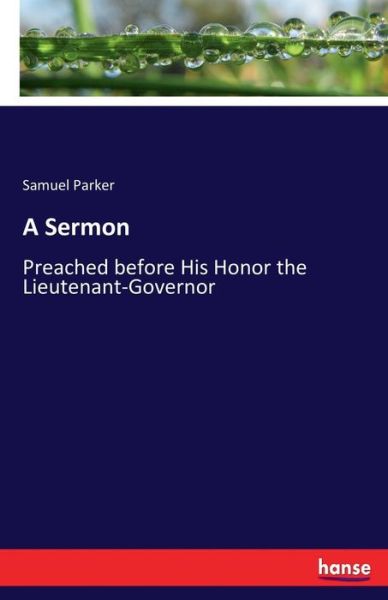 Cover for Samuel Parker · A Sermon (Paperback Book) (2017)