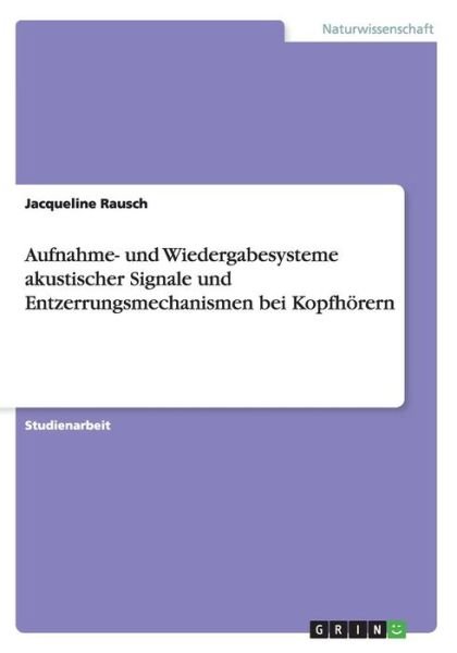 Cover for Rausch · Aufnahme- und Wiedergabesysteme (Bok) (2015)