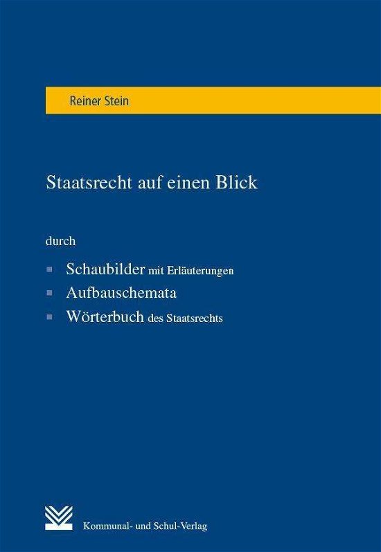 Cover for Stein · Staatsrecht auf einen Blick (Bog)