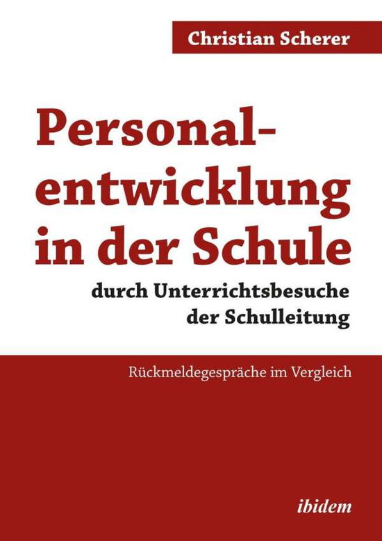 Cover for Scherer · Personalentwicklung in der Schu (Book)