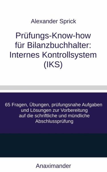 Cover for Sprick · Prüfungs-Know-how für Bilanzbuch (Book) (2019)