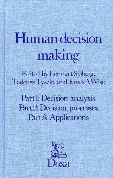 Cover for Tadeusz Tyszka · Human decision making (Bound Book) (1983)
