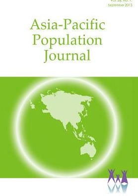 Cover for United Nations · Asia-pacific Population Journal 2013 (Vol 28) (Paperback Book) (2016)