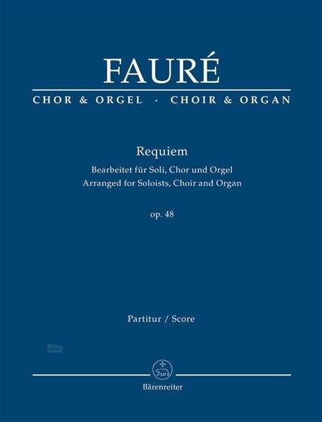 Cover for Gabriel Faure · Faure:requiem D-moll Op.48,oa.ba7513 (Book)