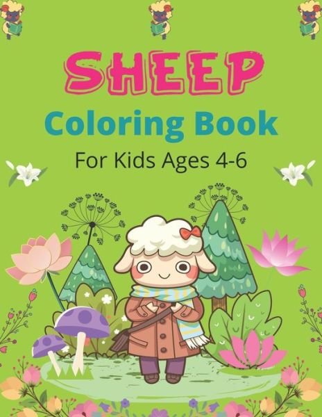 Cover for Nugahana Ktn · SHEEP Coloring Book For Kids Ages 4-6 (Paperback Bog) (2020)