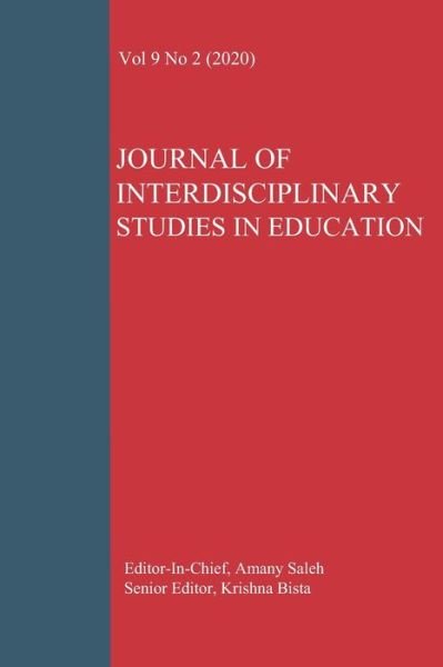 Cover for Jise Authors · Journal of Interdisciplinary Studies in Education (Paperback Book) (2020)