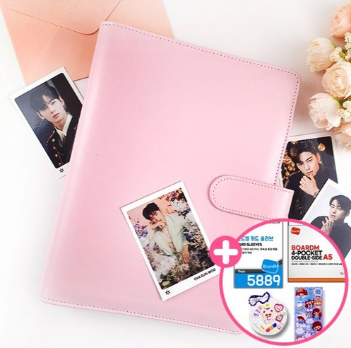 Cover for BOARDM PHOTOCARD BINDER + POCKETS + SLEEVES (Photocard Holder) [Pink edition] (2025)