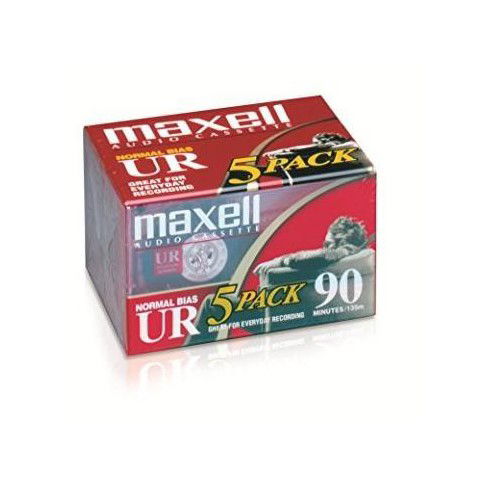 Maxell 108562 Ur-90 Audio Cassettes 90 Min 5 Pack - Maxell 108562 Ur-90 Audio Cassettes 90 Min 5 Pack - Musik - MAXELL - 0025215111655 - 