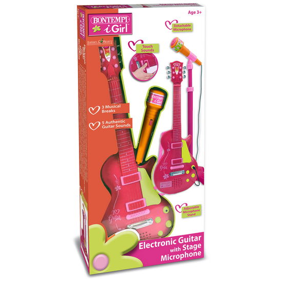 Cover for Bontempi · Bontempi - Pink Electronic Rock Guitar With Microphone (245872) (Toys)