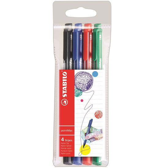 Cover for Stabilo 488/4 Pointmax Nylon Tip Pen · STABILO pointMax 4er Etui (MERCH) (2019)