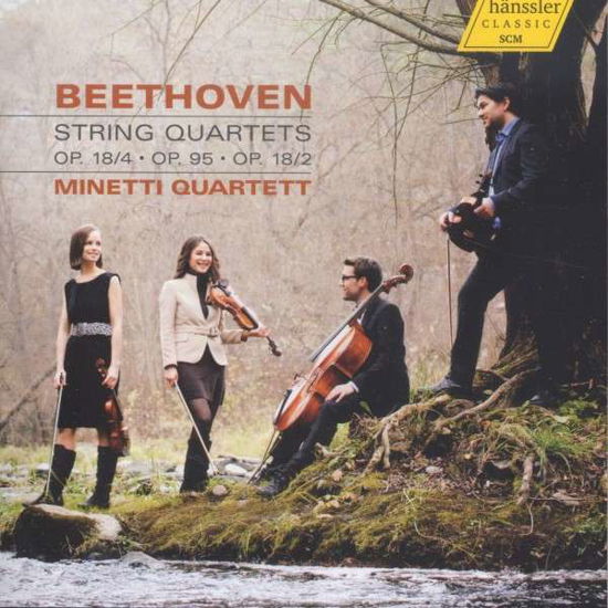 String Quartets Op.18/2 & Op.18/4 & Op.95 - Beethoven / Minetti-quartett - Musik - HANSSLER - 4010276026655 - 1. februar 2014