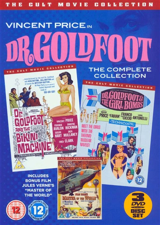 Cover for The Dr. Goldfoot Col DVD with Bonus DVD · The Vincent Price Cult Movie Collection (3 Films) (DVD) (2016)