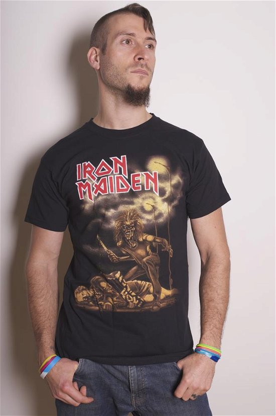 Iron Maiden Unisex T-Shirt: Sanctuary - Iron Maiden - Produtos - Global - Apparel - 5055295373655 - 