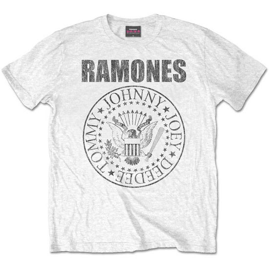 Cover for Ramones · Ramones Unisex Tee: Presidential Seal (XX-Large Only) (TØJ) [White - Unisex edition]
