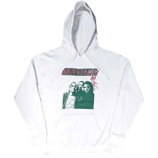 Cover for Nirvana · Nirvana Unisex Pullover Hoodie: Flipper (White) (Hoodie) [size S] (2022)