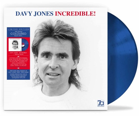 Incredible! (Blue Vinyl) - Davy Jones - Musikk - 7A - 5060209950655 - 17. mai 2024