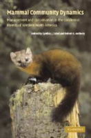 Cover for Cynthia J Zabel · Mammal Community Dynamics: Management and Conservation in the Coniferous Forests of Western North America (Paperback Book) (2003)