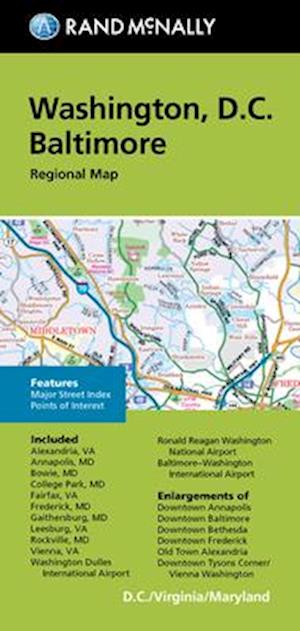 Cover for Rand McNally · Rand McNally Folded Map: Washington, D.C. Baltimore Regional Map (Kort) (2022)