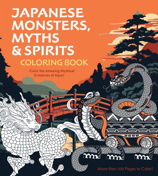 Cover for Editors of Chartwell Books · Japanese Monsters, Myths &amp; Spirits Coloring Book: Color the Amazing Mythical Creatures of Japan - Chartwell Coloring Books (Taschenbuch) (2025)