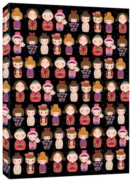 Cover for Tuttle Studio · Cute Kokeshi Dolls Lined Paperback Journal: Blank Notebook with Pocket - Journal (Pocketbok) (2022)
