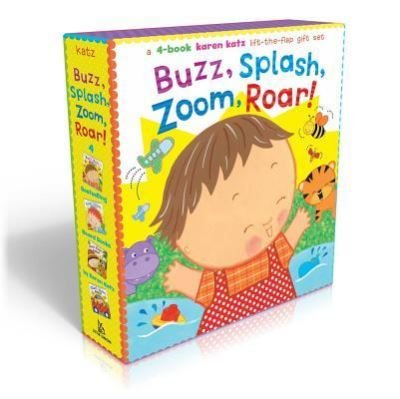Cover for Karen Katz · Buzz, Splash, Zoom, Roar! : 4-book Karen Katz Lift-the-Flap Gift Set : Buzz, Buzz, Baby!; Splish, Splash, Baby!; Zoom, Zoom, Baby!; Roar, Roar, Baby! (Board book) (2015)