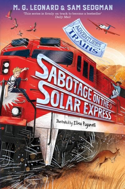 Cover for M. G. Leonard · Sabotage on the Solar Express - Adventures on Trains (Paperback Book) (2022)