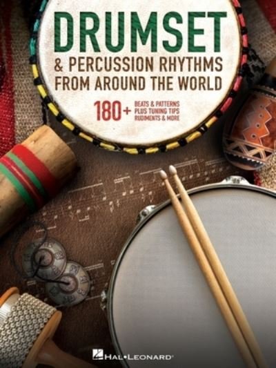 Cover for Hal Leonard Corp. · Drumset and Percussion Rhythms from Around the World (Book) (2023)