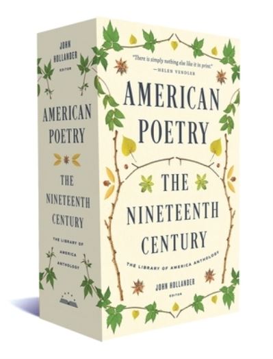 American Poetry: The Nineteenth Century: A Library of America Boxed Set - John Hollander - Books - The Library of America - 9781598535655 - March 20, 2018