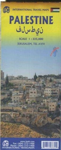 International Travel Maps: Israel & Palestine Travel Map - ITM Publications - Livros - ITMB publishing - 9781771293655 - 10 de abril de 2019