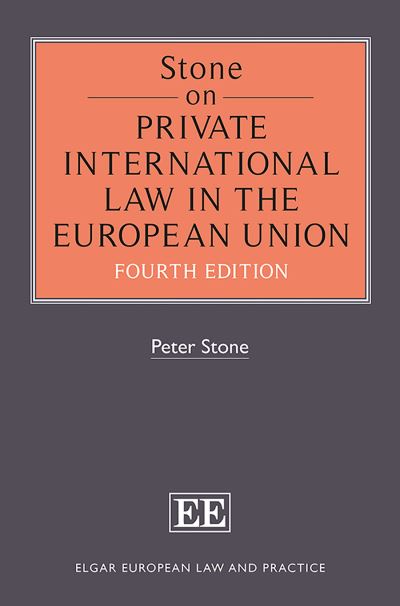 Cover for Peter Stone · Stone on Private International Law in the Europe - Fourth Edition (Hardcover Book) (2018)