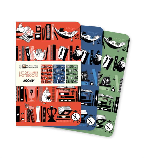 Cover for Moomin Bookshelves Set of 3 Mini Notebooks - Mini Notebook Collections (Skrivemateriell) (2026)