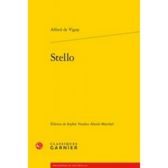 Cover for Alfred De Vigny · Stello (Paperback Book) (2019)